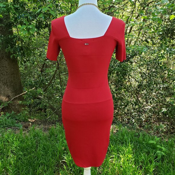 A/X ARMANI EXCHANGE Bodycon Dress in Red Size Large Brand New with Tags NWT - Picture 9 of 11